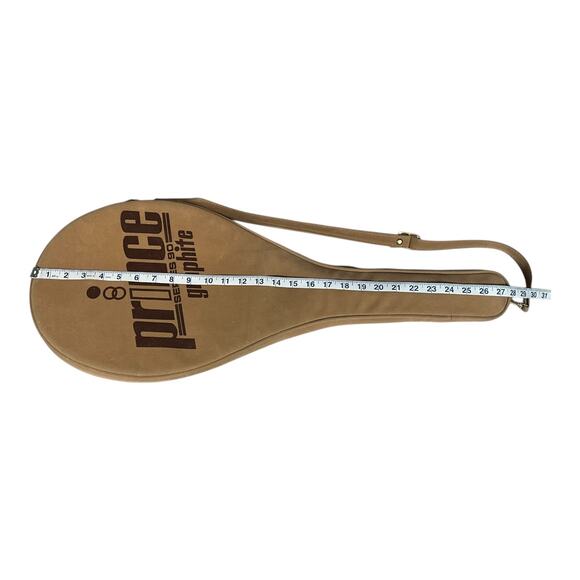 Vintage Prince Graphite Tennis Racquet with Original Leather Case Collectible - Picture 8 of 16